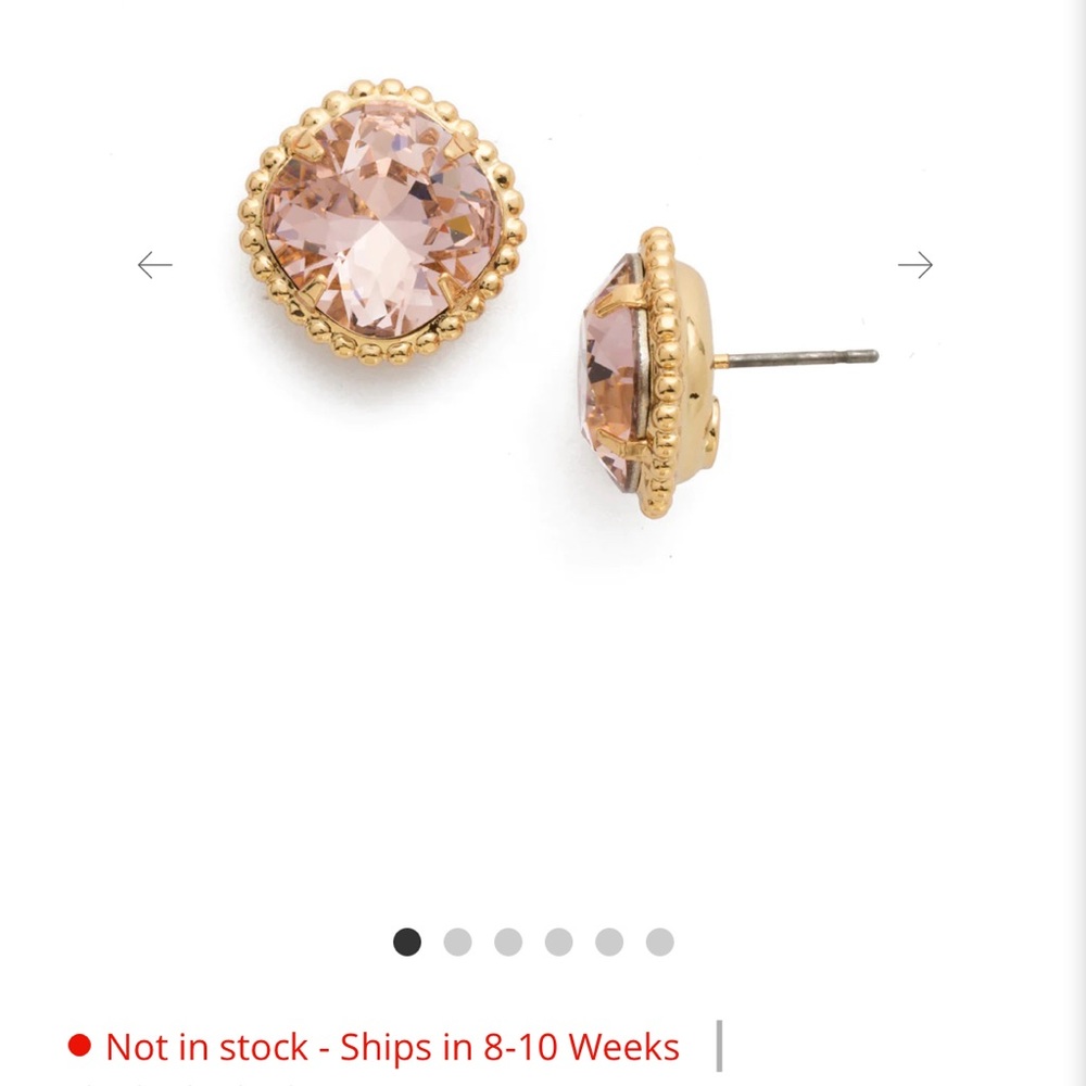 Sorrelli "Cushion Cut Solitaire" Stud earrings